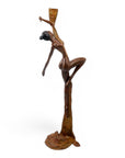 Bronze Issouf danseuse 70 cm vert n°1 Bronzes d'Afrique