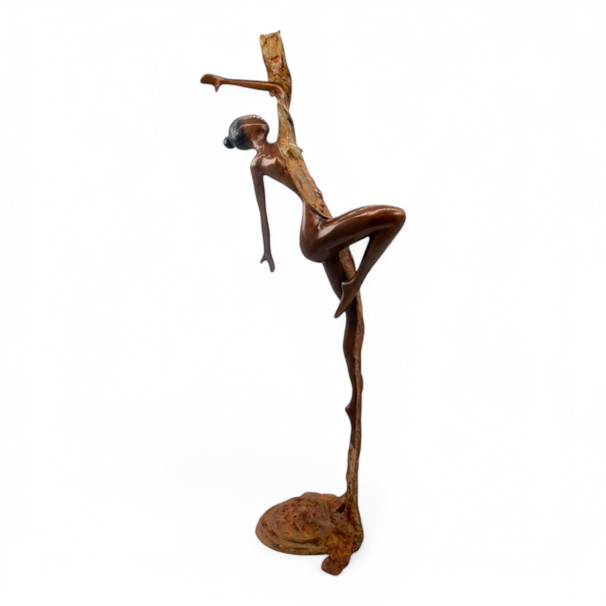 Bronze Issouf danseuse 70 cm vert n°1 Bronzes d'Afrique