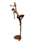 Bronze Issouf danseuse 70 cm vert n°1 Bronzes d'Afrique