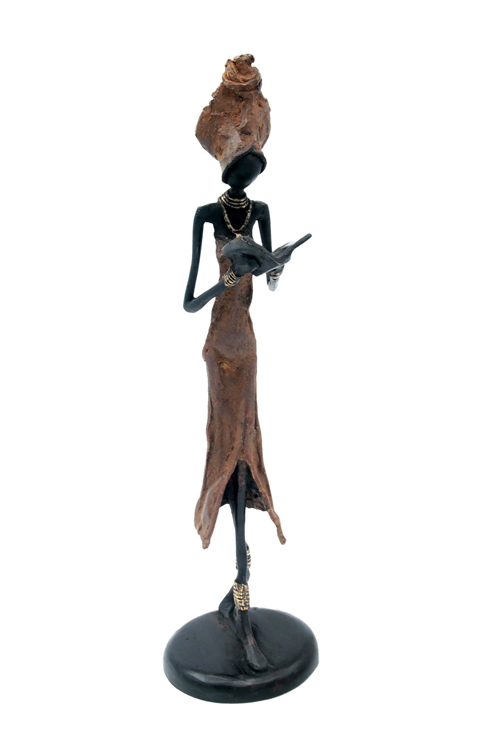 Bronze 35 cm marron n°24 Bronzes d'Afrique