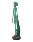 Bronze Issouf 80 cm vert n°2 Bronzes d'Afrique