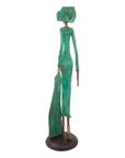 Bronze Issouf 80 cm vert n°2 Bronzes d'Afrique