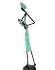 Bronze 55 cm turquoise n°2 Bronzes d'Afrique