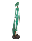 Bronze Issouf 80 cm vert n°2 Bronzes d'Afrique