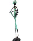Bronze 55 cm turquoise n°2 Bronzes d'Afrique