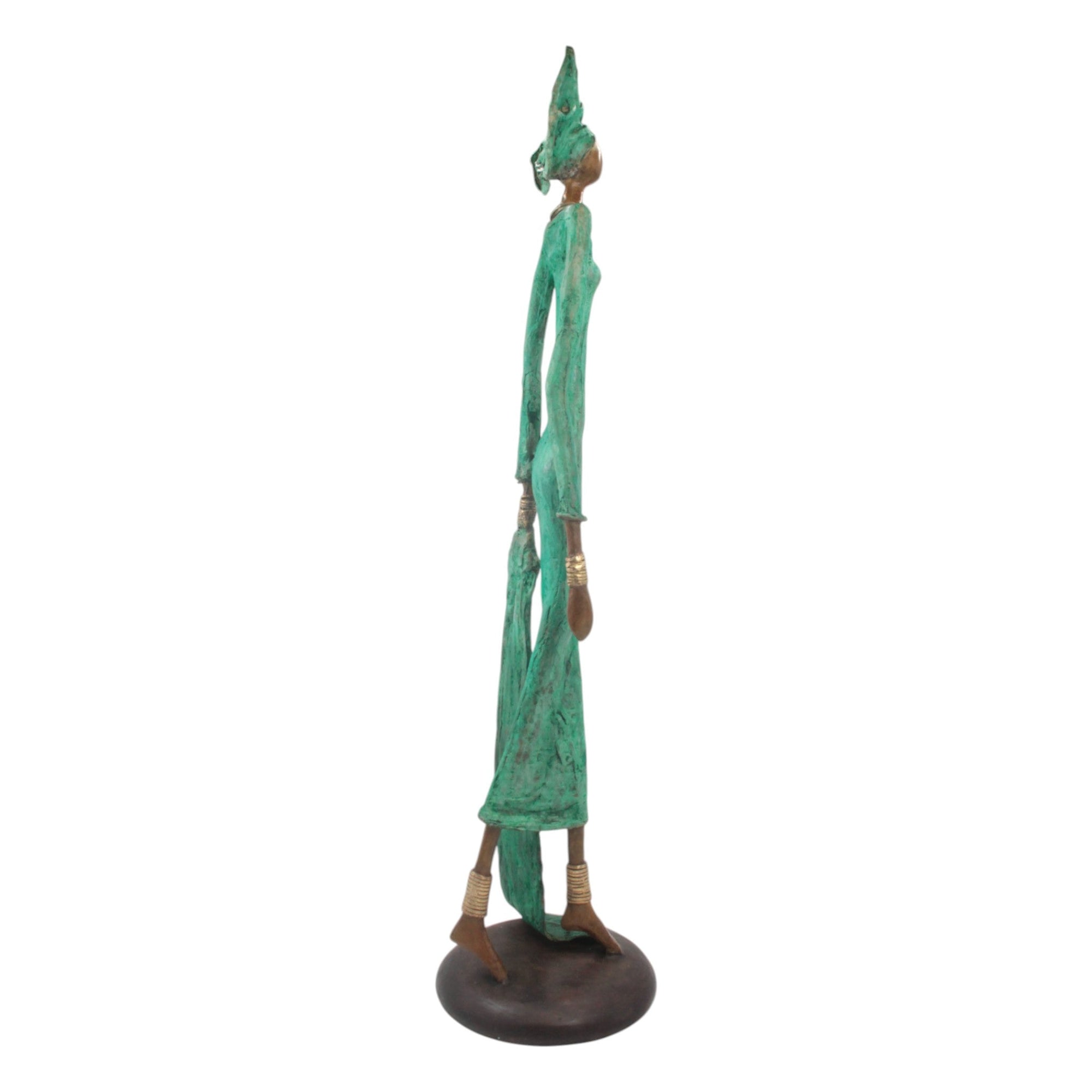 Bronze Issouf 80 cm vert n°2 Bronzes d'Afrique
