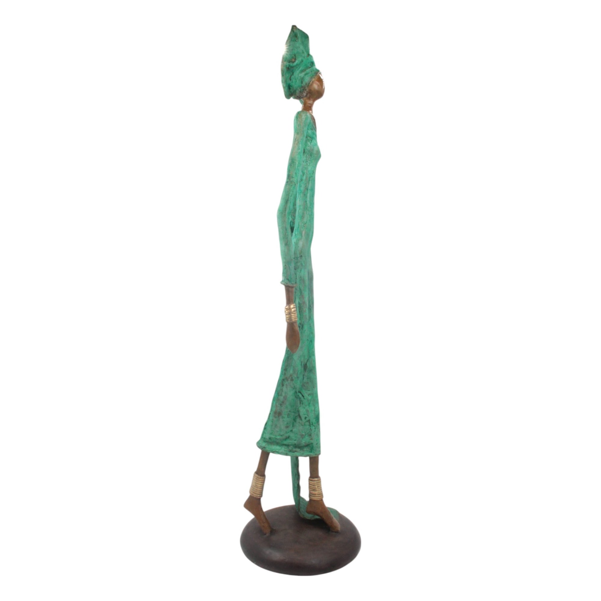 Bronze Issouf 80 cm vert n°2 Bronzes d'Afrique