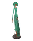 Bronze Issouf 80 cm vert n°2 Bronzes d'Afrique
