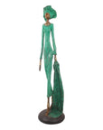 Bronze Issouf 80 cm vert n°2 Bronzes d'Afrique