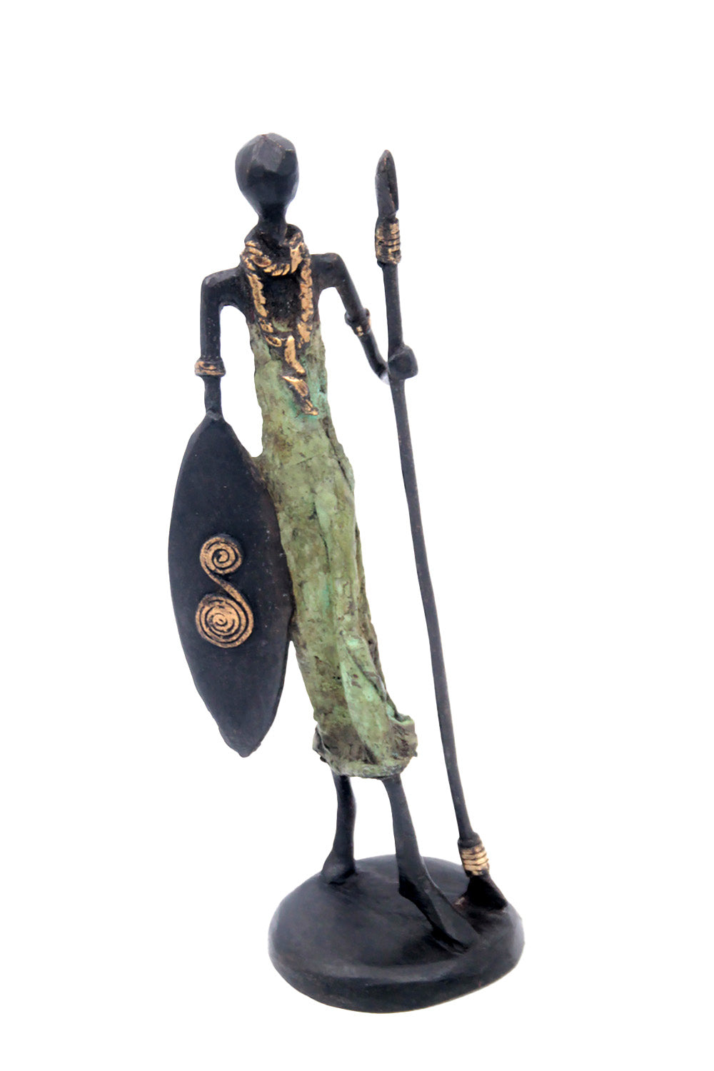 Bronze 25 cm vert n°29 Bronzes d'Afrique