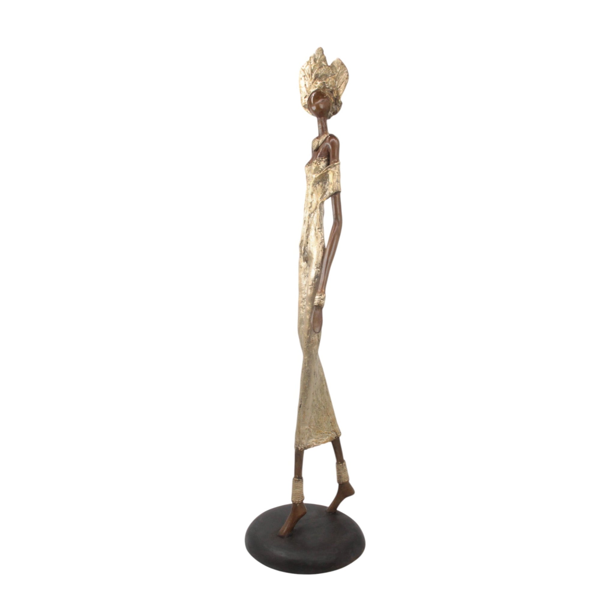 Bronze Issouf 80 cm doré n°1 Bronzes d'Afrique