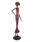 Bronze Issouf 80 cm rouge n°2 Bronzes d'Afrique