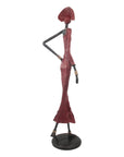 Bronze Issouf 80 cm rouge n°2 Bronzes d'Afrique