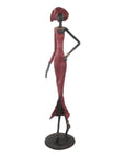 Bronze Issouf 80 cm rouge n°2 Bronzes d'Afrique