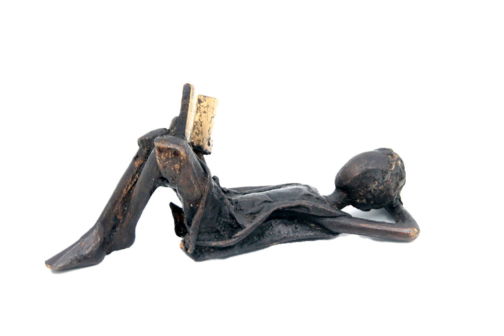 Bronze allongé 20 cm noir n°11 Bronzes d'Afrique