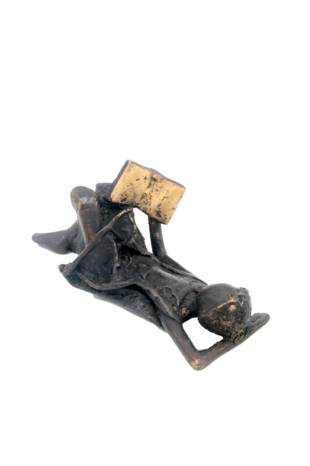 Bronze allongé 20 cm noir n°11 Bronzes d'Afrique