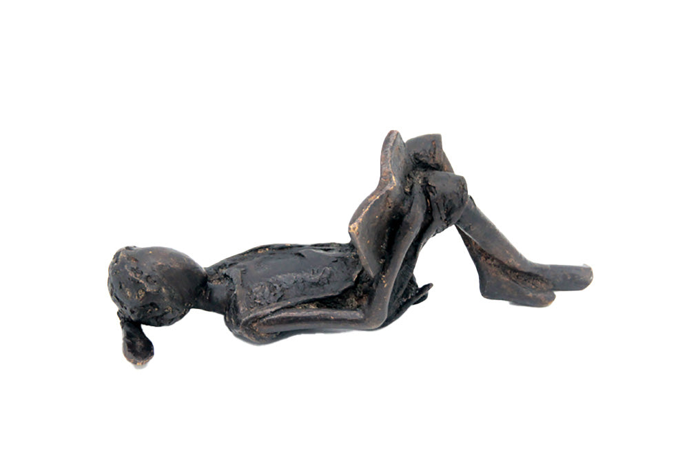 Bronze allongé 20 cm noir n°11 Bronzes d'Afrique