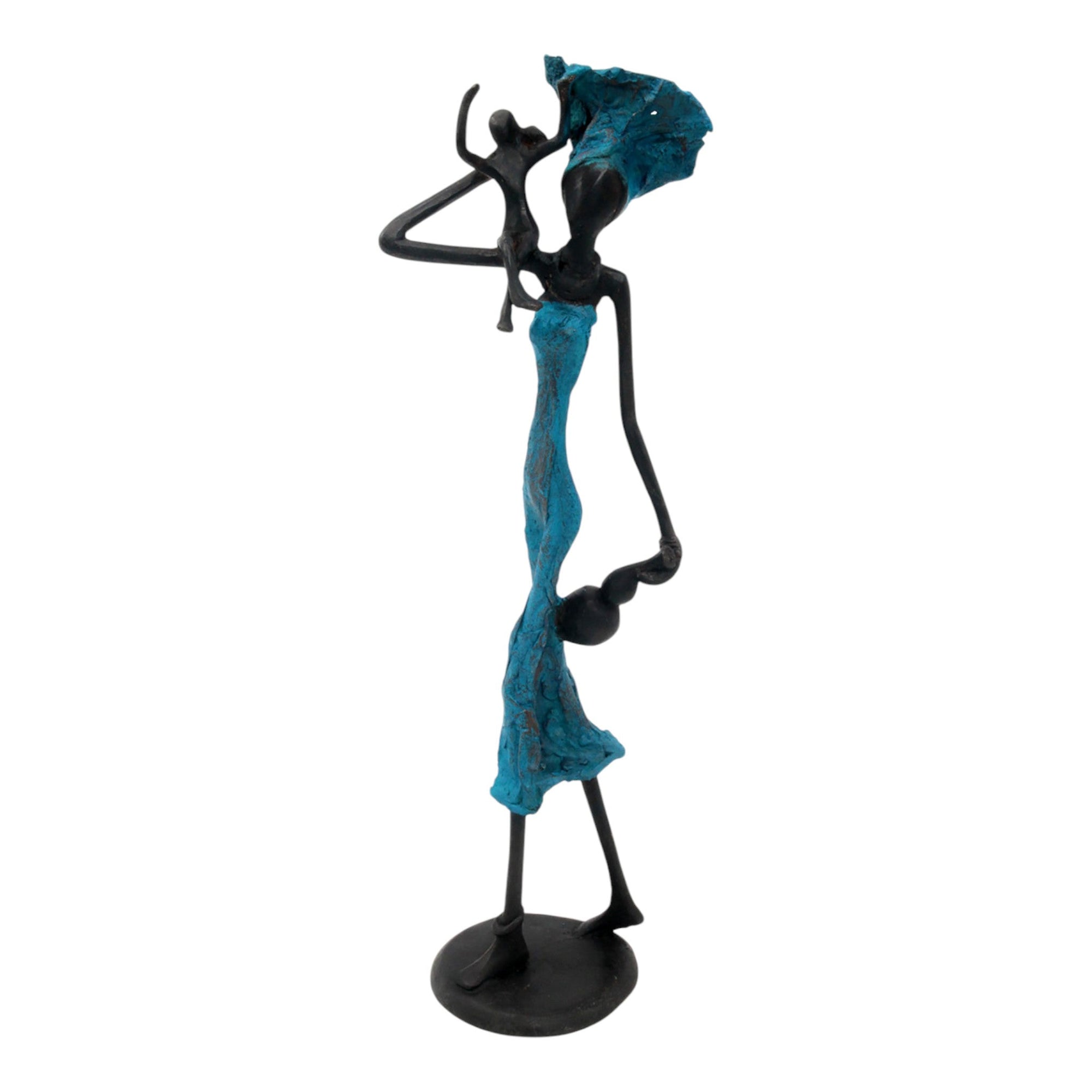 Bronze 35 cm bleu n°21 Bronzes d'Afrique