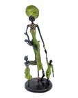 Bronze 3 enfants 35 cm vert Bronzes d'Afrique