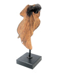Bronze Feuille simple 45 cm marron n°3 Bronzes d'Afrique