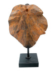 Bronze Feuille simple 45 cm marron n°3 Bronzes d'Afrique