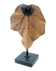 Bronze Feuille simple 45 cm marron n°3 Bronzes d'Afrique