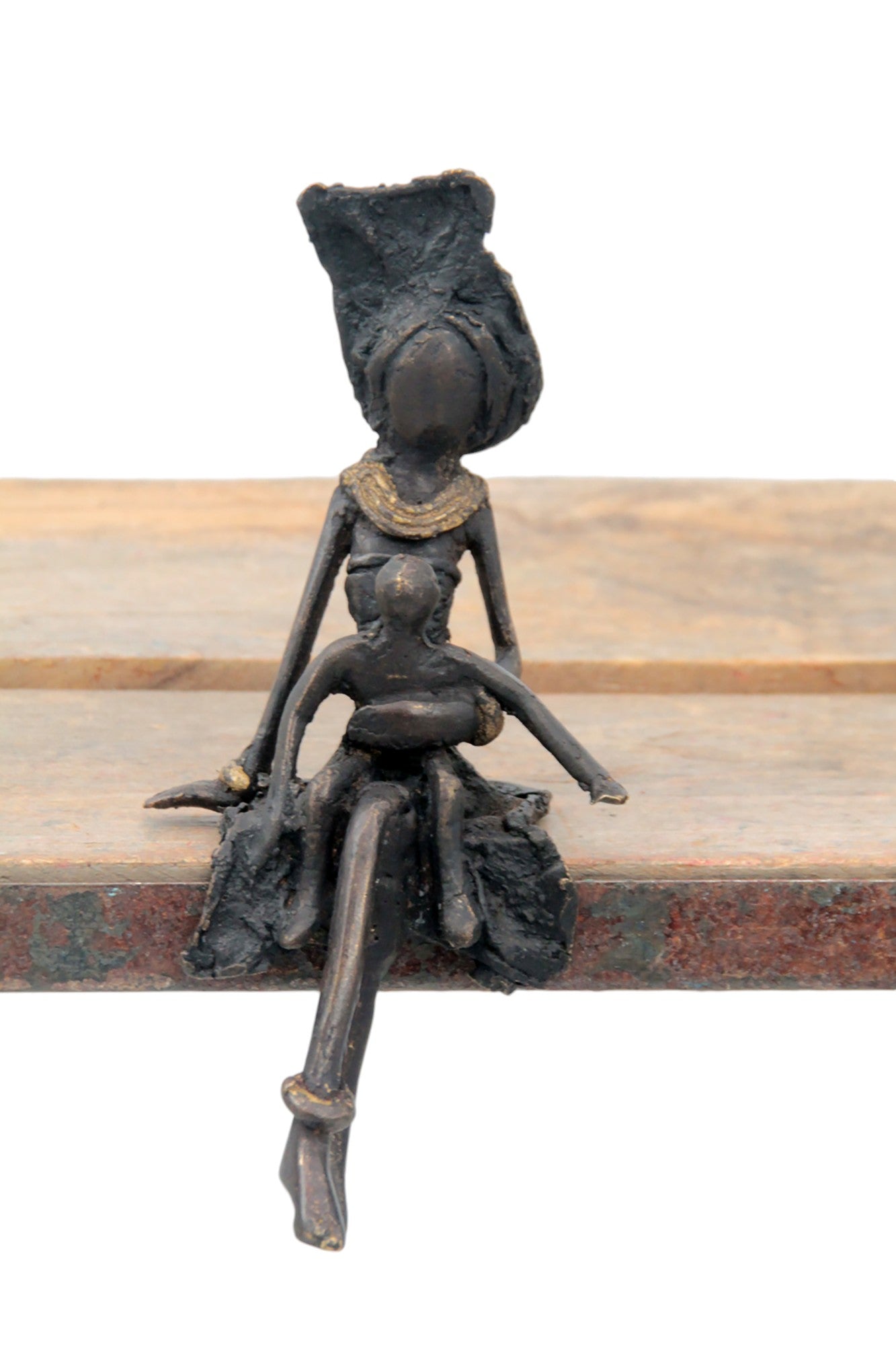 Bronze assis 15 cm noir n°14 Bronzes d'Afrique