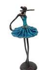 Ballerine 25 cm bleu n°2 Bronzes d'Afrique
