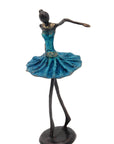 Ballerine 25 cm bleu n°2 Bronzes d'Afrique