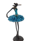 Ballerine 25 cm bleu n°2 Bronzes d'Afrique