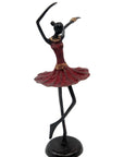 Ballerine 25 cm rouge n°1 Bronzes d'Afrique