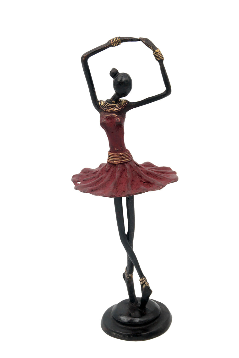 Ballerine 25 cm rouge n°3 Bronzes d'Afrique