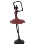Ballerine 25 cm rouge n°3 Bronzes d'Afrique