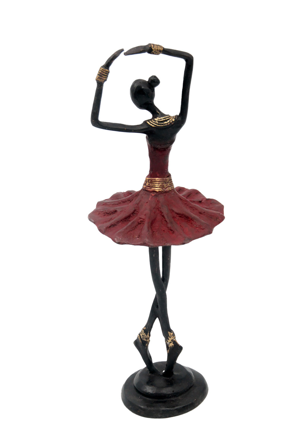 Ballerine 25 cm rouge n°3 Bronzes d'Afrique