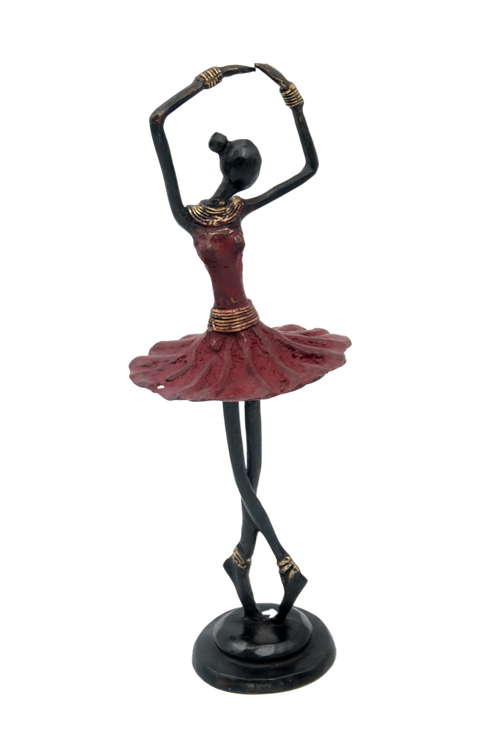 Ballerine 25 cm rouge n°3 Bronzes d'Afrique