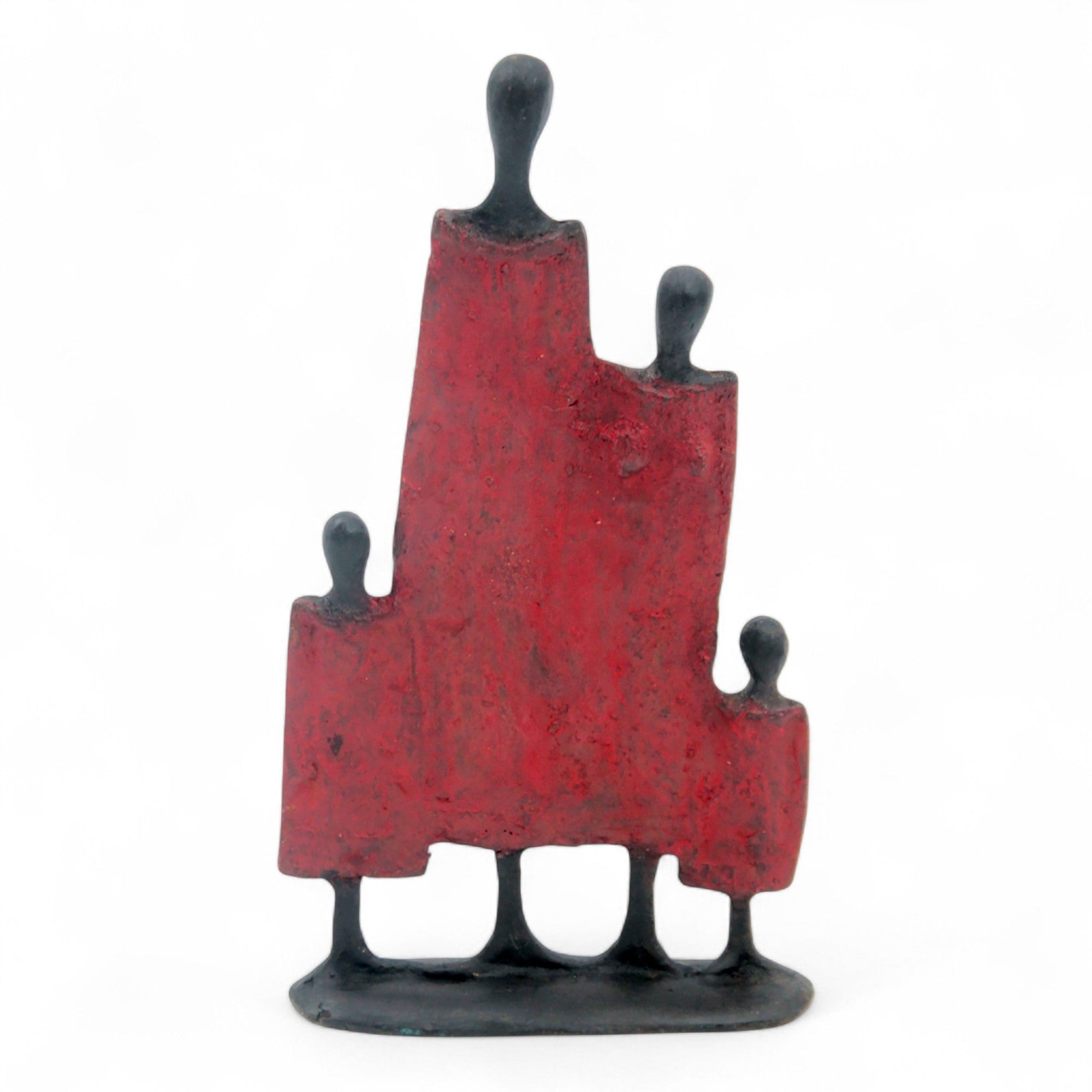 Famille 4 personnages rouge n°1