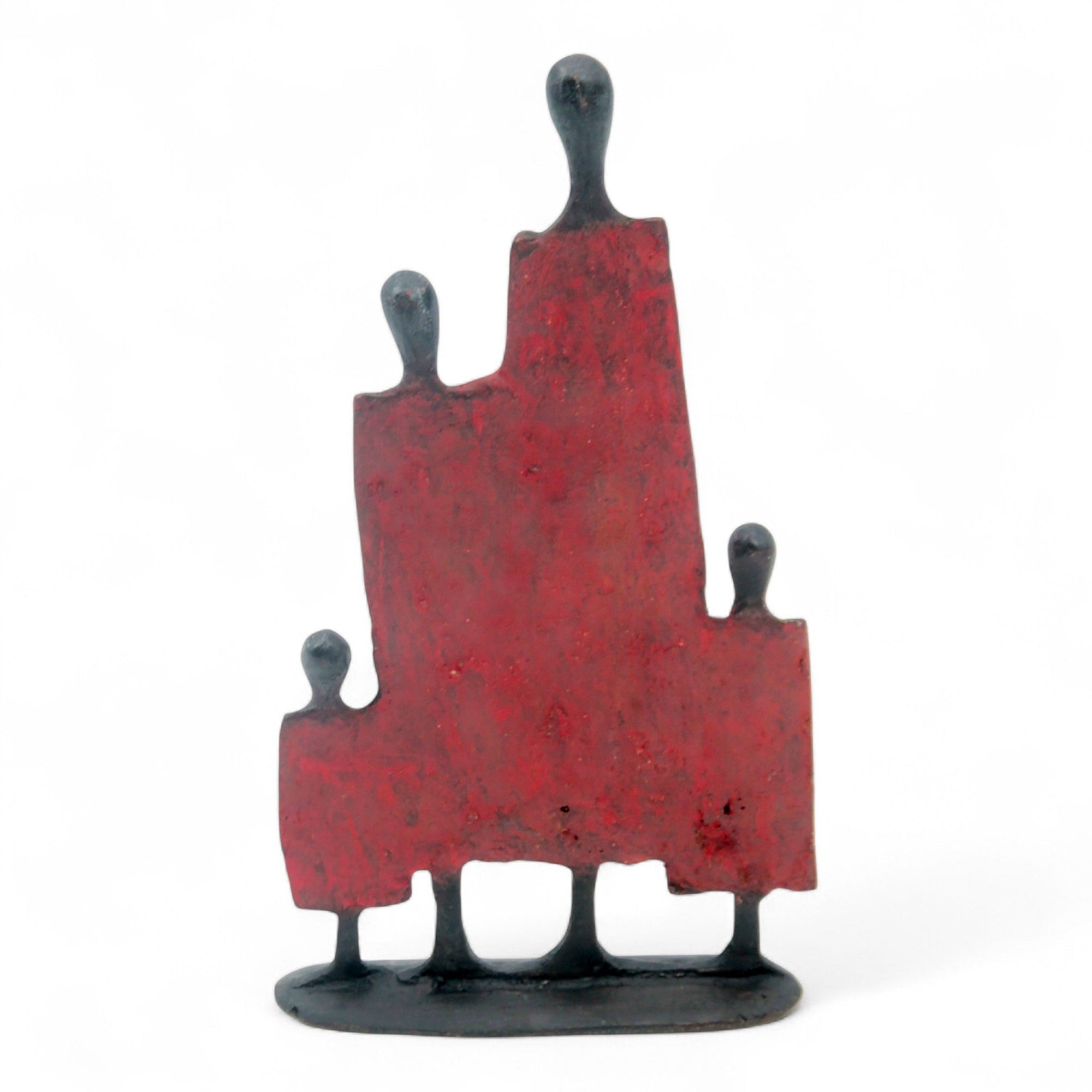 Famille 4 personnages rouge n°1