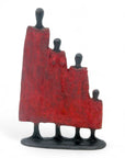 Famille 4 personnages rouge n°3