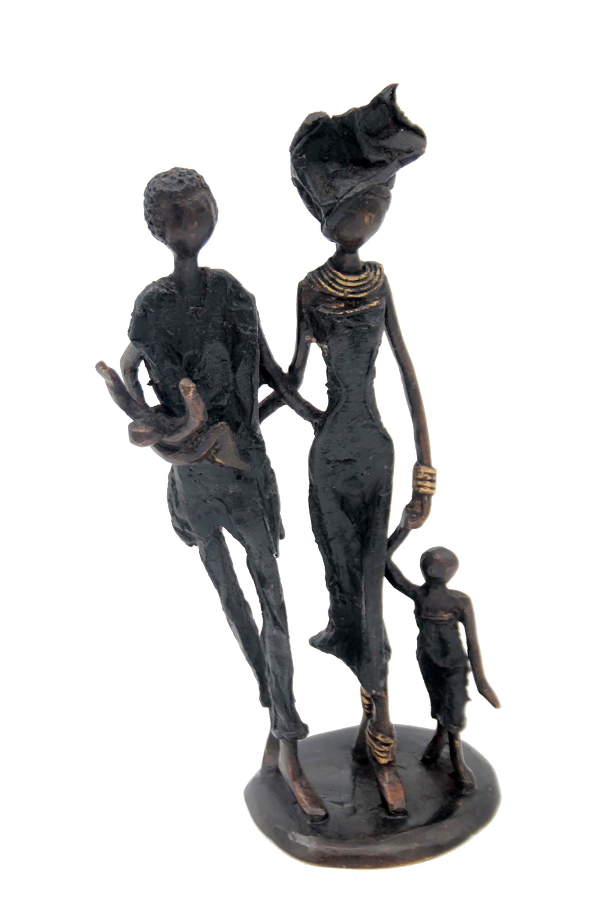Bronze couple 25 cm noir n°3 Bronzes d'Afrique