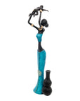 Bronze Mohamadi Dermé 30 cm bleu n°4