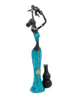 Bronze Mohamadi Dermé 30 cm bleu n°4