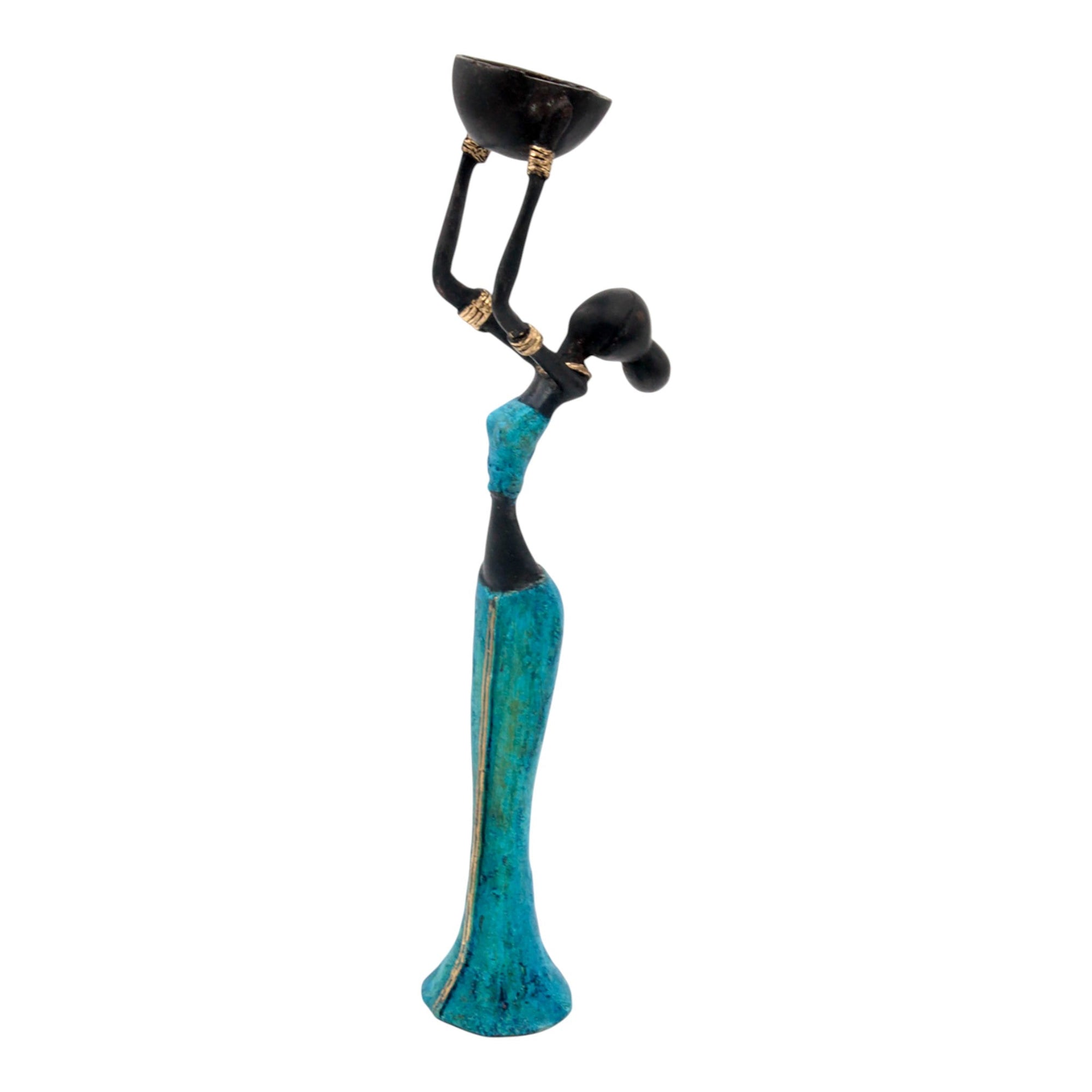 Bronze Mohamadi Dermé 30 cm bleu n°6