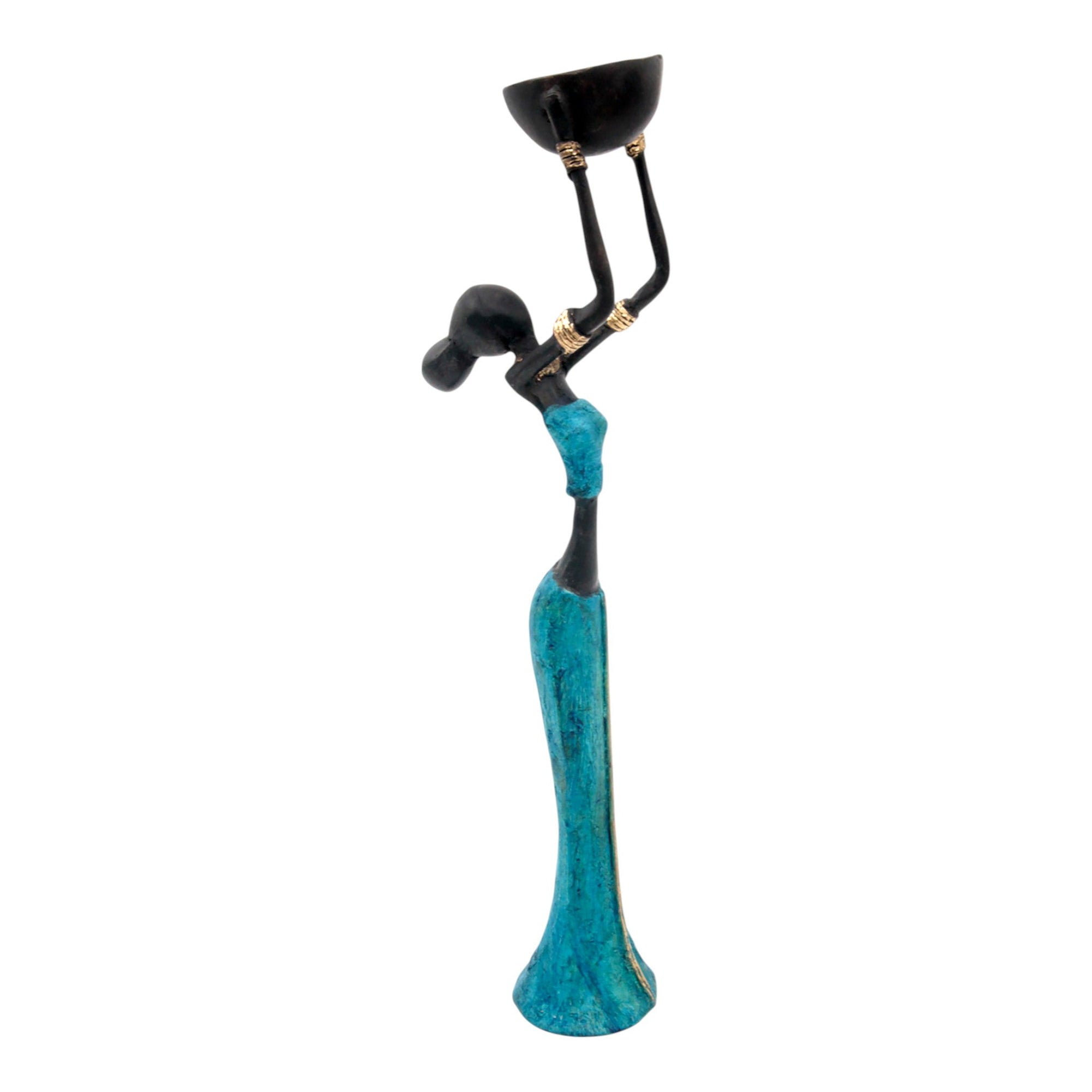 Bronze Mohamadi Dermé 30 cm bleu n°6