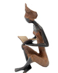 Bronze assis à poser 55 cm marron n°2 Bronzes d'Afrique
