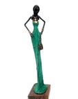 Bronze Issouf 55 cm vert n°5 Bronzes d'Afrique
