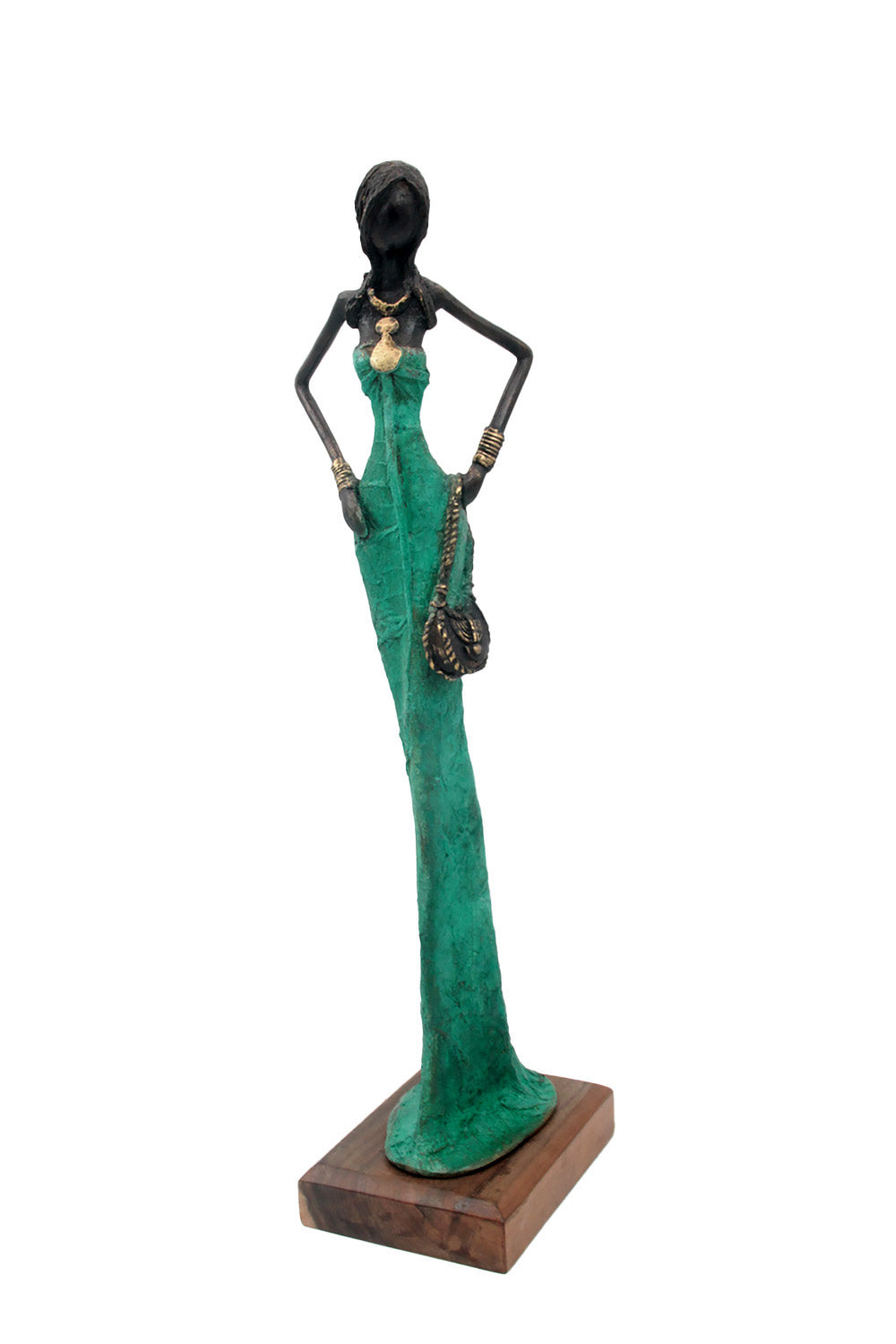 Bronze Issouf 55 cm vert n°5 Bronzes d'Afrique