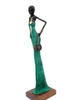 Bronze Issouf 55 cm vert n°5 Bronzes d'Afrique