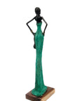 Bronze Issouf 55 cm vert n°5 Bronzes d'Afrique