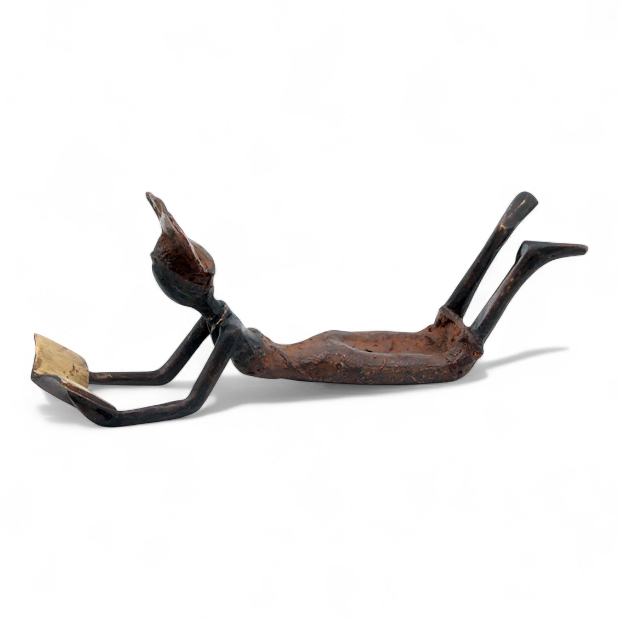 Bronze allongé 20 cm marron n°12