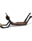 Bronze allongé 20 cm marron n°12